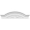 Ekena Millwork Segment Arch W/ Flankers 4 Spoke Architectural Grade PVC Pediment, 34"W x 9-1/2"H x 2-1/2"P PEDPS034X095SGF04 - alternate 2
